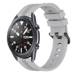 22mm Concave Striped Slicone Watch Band, For Samsung Galaxy Watch3 45mm, For Samsung Galaxy Watch 46mm, For Samsung Gear S3 Classic, For Samsung Gear S3 Frontier