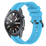 22mm Concave Striped Slicone Watch Band, For Samsung Galaxy Watch3 45mm, For Samsung Galaxy Watch 46mm, For Samsung Gear S3 Classic, For Samsung Gear S3 Frontier