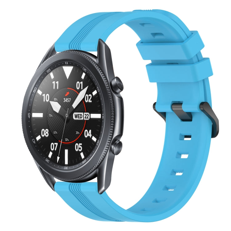 22mm Concave Striped Slicone Watch Band, For Samsung Galaxy Watch3 45mm, For Samsung Galaxy Watch 46mm, For Samsung Gear S3 Classic, For Samsung Gear S3 Frontier