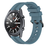 22mm Concave Striped Slicone Watch Band, For Samsung Galaxy Watch3 45mm, For Samsung Galaxy Watch 46mm, For Samsung Gear S3 Classic, For Samsung Gear S3 Frontier