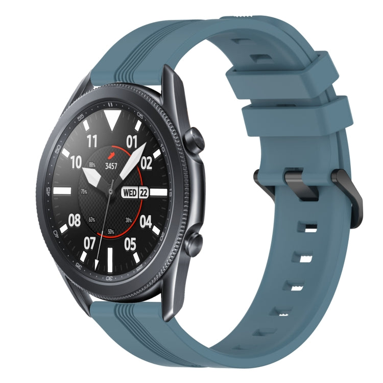 22mm Concave Striped Slicone Watch Band, For Samsung Galaxy Watch3 45mm, For Samsung Galaxy Watch 46mm, For Samsung Gear S3 Classic, For Samsung Gear S3 Frontier