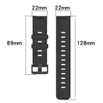 22mm Concave Striped Slicone Watch Band, For Samsung Galaxy Watch3 45mm, For Samsung Galaxy Watch 46mm, For Samsung Gear S3 Classic, For Samsung Gear S3 Frontier