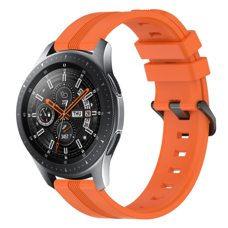 22mm Concave Striped Slicone Watch Band, For Samsung Galaxy Watch3 45mm, For Samsung Galaxy Watch 46mm, For Samsung Gear S3 Classic, For Samsung Gear S3 Frontier