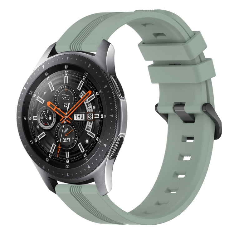 22mm Concave Striped Slicone Watch Band, For Samsung Galaxy Watch3 45mm, For Samsung Galaxy Watch 46mm, For Samsung Gear S3 Classic, For Samsung Gear S3 Frontier