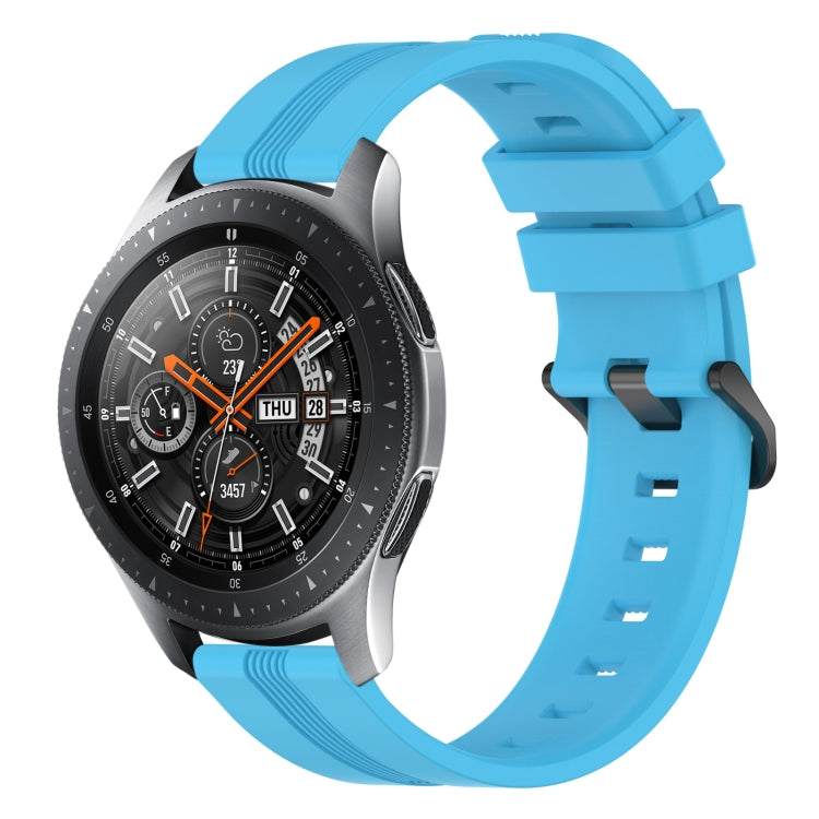 22mm Concave Striped Slicone Watch Band, For Samsung Galaxy Watch3 45mm, For Samsung Galaxy Watch 46mm, For Samsung Gear S3 Classic, For Samsung Gear S3 Frontier