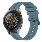 22mm Concave Striped Slicone Watch Band, For Samsung Galaxy Watch3 45mm, For Samsung Galaxy Watch 46mm, For Samsung Gear S3 Classic, For Samsung Gear S3 Frontier