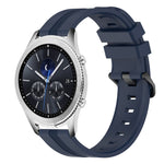 22mm Concave Striped Slicone Watch Band, For Samsung Galaxy Watch3 45mm, For Samsung Galaxy Watch 46mm, For Samsung Gear S3 Classic, For Samsung Gear S3 Frontier