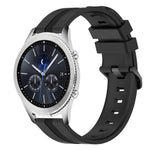 22mm Concave Striped Slicone Watch Band, For Samsung Galaxy Watch3 45mm, For Samsung Galaxy Watch 46mm, For Samsung Gear S3 Classic, For Samsung Gear S3 Frontier