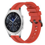 22mm Concave Striped Slicone Watch Band, For Samsung Galaxy Watch3 45mm, For Samsung Galaxy Watch 46mm, For Samsung Gear S3 Classic, For Samsung Gear S3 Frontier