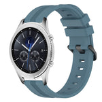 22mm Concave Striped Slicone Watch Band, For Samsung Galaxy Watch3 45mm, For Samsung Galaxy Watch 46mm, For Samsung Gear S3 Classic, For Samsung Gear S3 Frontier