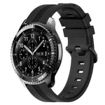 22mm Concave Striped Slicone Watch Band, For Samsung Galaxy Watch3 45mm, For Samsung Galaxy Watch 46mm, For Samsung Gear S3 Classic, For Samsung Gear S3 Frontier