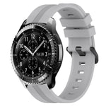 22mm Concave Striped Slicone Watch Band, For Samsung Galaxy Watch3 45mm, For Samsung Galaxy Watch 46mm, For Samsung Gear S3 Classic, For Samsung Gear S3 Frontier