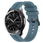 22mm Concave Striped Slicone Watch Band, For Samsung Galaxy Watch3 45mm, For Samsung Galaxy Watch 46mm, For Samsung Gear S3 Classic, For Samsung Gear S3 Frontier