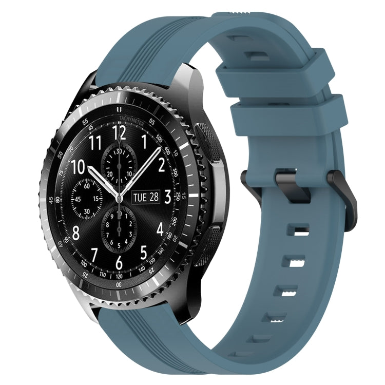 22mm Concave Striped Slicone Watch Band, For Samsung Galaxy Watch3 45mm, For Samsung Galaxy Watch 46mm, For Samsung Gear S3 Classic, For Samsung Gear S3 Frontier