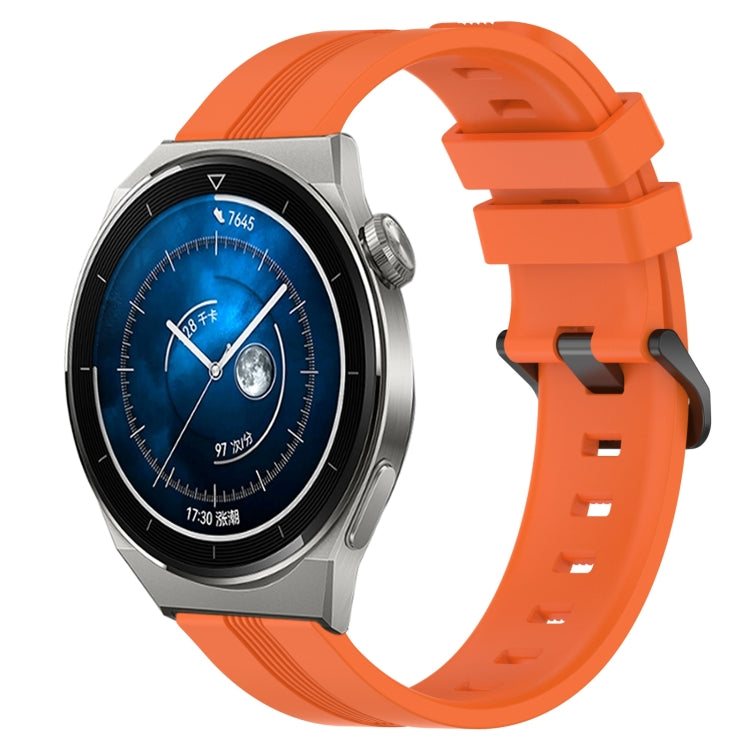 22mm Concave Striped Slicone Watch Band, For Huawei Watch GT3 Pro 46mm, For Huawei Watch Buds, For Huawei Watch 3 Pro New, For Huawei Watch GT3 46mm