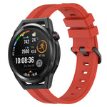 22mm Concave Striped Slicone Watch Band, For Huawei Watch GT Runner, For Huawei Watch 3, For Huawei Watch 3 Pro, For Huawei GT2 Pro