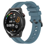 22mm Concave Striped Slicone Watch Band, For Huawei Watch GT Runner, For Huawei Watch 3, For Huawei Watch 3 Pro, For Huawei GT2 Pro
