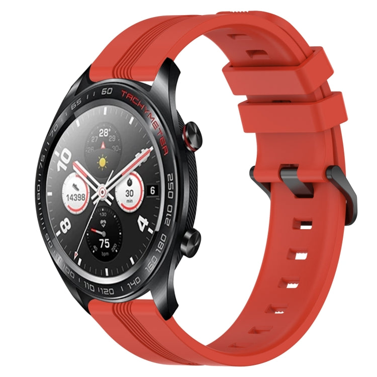 22mm Concave Striped Slicone Watch Band, For Honor Magic Watch 2 46mm, For Honor Watch Dream, For Huawei Watch GT3 SE