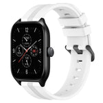 20mm Concave Striped Slicone Watch Band, For Amazfit GTS 4, For Amazfit GTS 3, For Amazfit GTS 2E, For Amazfit GTS 2 Mini