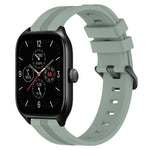 20mm Concave Striped Slicone Watch Band, For Amazfit GTS 4, For Amazfit GTS 3, For Amazfit GTS 2E, For Amazfit GTS 2 Mini