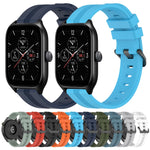 20mm Concave Striped Slicone Watch Band, For Amazfit GTS 4, For Amazfit GTS 3, For Amazfit GTS 2E, For Amazfit GTS 2 Mini