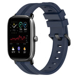 20mm Concave Striped Slicone Watch Band, For Amazfit GTS 4, For Amazfit GTS 3, For Amazfit GTS 2E, For Amazfit GTS 2 Mini