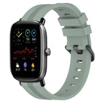20mm Concave Striped Slicone Watch Band, For Amazfit GTS 4, For Amazfit GTS 3, For Amazfit GTS 2E, For Amazfit GTS 2 Mini