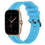20mm Concave Striped Slicone Watch Band, For Amazfit GTS 2, For Amazfit GTS, For Amazfit GTR 42mm, For Amazfit Pop Pro