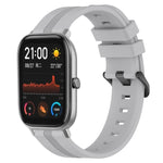 20mm Concave Striped Slicone Watch Band, For Amazfit GTS 2, For Amazfit GTS, For Amazfit GTR 42mm, For Amazfit Pop Pro