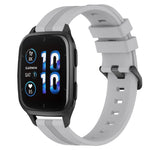 20mm Concave Striped Slicone Watch Band, For Garmin Garminmove Style, For Garmin Forerunner 645 Music, For Garmin Forerunner Sq2, For Garmin Forerunner Sq2 Music