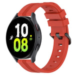 20mm Concave Striped Slicone Watch Band, For Samsung Galaxy Watch5 44mm, For Samsung Galaxy Watch 6 Classic 47mm, For Samsung Galaxy Watch5 40mm, For Samsung Galaxy Watch5 Pro 45mm