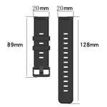20mm Concave Striped Slicone Watch Band, For Samsung Galaxy Watch4 44mm, For Samsung Galaxy Watch4 40mm, For Samsung  Galaxy Watch 4 Classic 42mm, For Samsung  Galaxy Watch 4 Classic 46mm