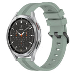 20mm Concave Striped Slicone Watch Band, For Samsung Galaxy Watch4 44mm, For Samsung Galaxy Watch4 40mm, For Samsung  Galaxy Watch 4 Classic 42mm, For Samsung  Galaxy Watch 4 Classic 46mm