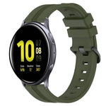 20mm Concave Striped Slicone Watch Band, For Samsung Galaxy Watch Active 2 40mm, For Samsung Galaxy Watch Active 2 44mm, For Samsung Galaxy Watch 42mm, For Samsung Galaxy Watch 6 44mm