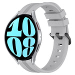 20mm Concave Striped Slicone Watch Band, For Samsung Galaxy Watch Active 2 40mm, For Samsung Galaxy Watch Active 2 44mm, For Samsung Galaxy Watch 42mm, For Samsung Galaxy Watch 6 44mm