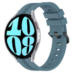 20mm Concave Striped Slicone Watch Band, For Samsung Galaxy Watch Active 2 40mm, For Samsung Galaxy Watch Active 2 44mm, For Samsung Galaxy Watch 42mm, For Samsung Galaxy Watch 6 44mm