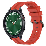 20mm Concave Striped Slicone Watch Band, For Samsung Galaxy Watch 6 40mm, For Samsung Galaxy Watch 6 Classic 43mm