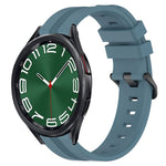 20mm Concave Striped Slicone Watch Band, For Samsung Galaxy Watch 6 40mm, For Samsung Galaxy Watch 6 Classic 43mm