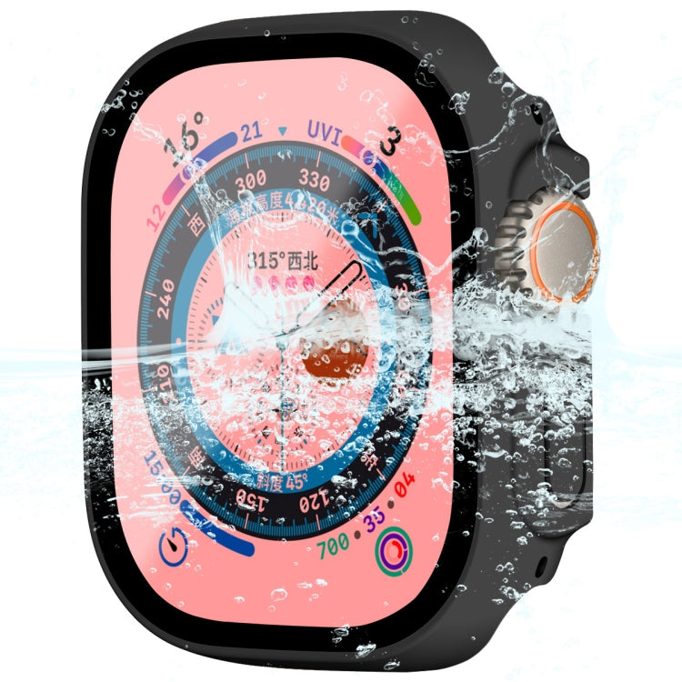 For Apple Watch Ultra 3 / 2 / 1 49mm ENKAY Hat-Prince Waterproof Full Coverage PC Frame + 9H Tempered Glass Case