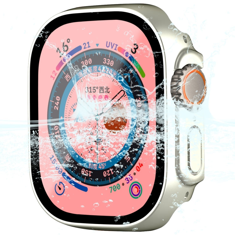 For Apple Watch Ultra 3 / 2 / 1 49mm ENKAY Hat-Prince Waterproof Full Coverage PC Frame + 9H Tempered Glass Case
