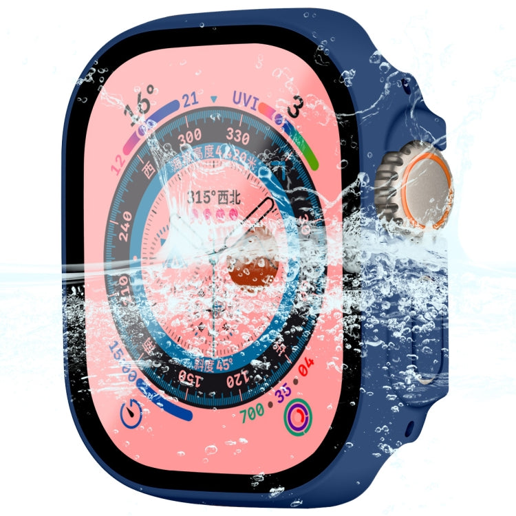For Apple Watch Ultra 3 / 2 / 1 49mm ENKAY Hat-Prince Waterproof Full Coverage PC Frame + 9H Tempered Glass Case