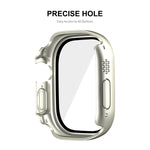 For Apple Watch Ultra 3 / 2 / 1 49mm ENKAY Hat-Prince Waterproof Full Coverage PC Frame + 9H Tempered Glass Case