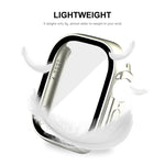 For Apple Watch Ultra 3 / 2 / 1 49mm ENKAY Hat-Prince Waterproof Full Coverage PC Frame + 9H Tempered Glass Case