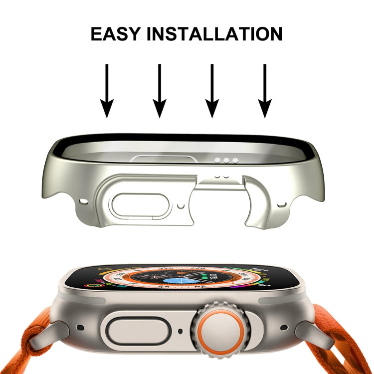 For Apple Watch Ultra 3 / 2 / 1 49mm ENKAY Hat-Prince Waterproof Full Coverage PC Frame + 9H Tempered Glass Case