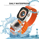 For Apple Watch Ultra 3 / 2 / 1 49mm ENKAY Hat-Prince Waterproof Full Coverage PC Frame + 9H Tempered Glass Case