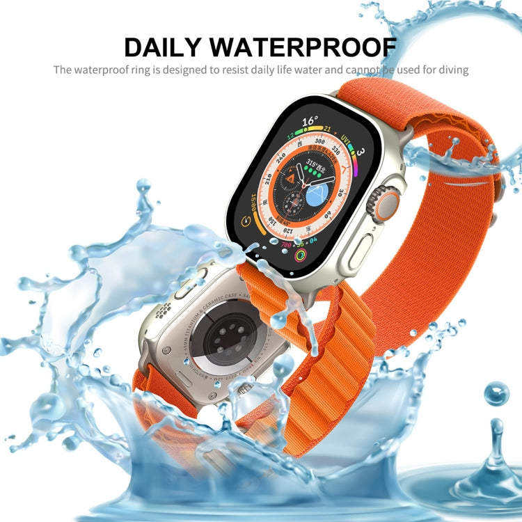For Apple Watch Ultra 3 / 2 / 1 49mm ENKAY Hat-Prince Waterproof Full Coverage PC Frame + 9H Tempered Glass Case