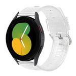 20mm Transparent Shiny Diamond TPU Watch Band, For Samsung Galaxy Watch 3 41mm, For Samsung Galaxy Watch 42mm, For Samsung Galaxy Watch5 40mm / 44mm, For Samsung Galaxy Watch5 Pro, For Samsung Galaxy Watch4 / Watch4 Classic, For Samsung Galaxy Watch3 4...