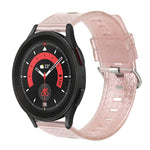 20mm Transparent Shiny Diamond TPU Watch Band, For Samsung Galaxy Watch 3 41mm, For Samsung Galaxy Watch 42mm, For Samsung Galaxy Watch5 40mm / 44mm, For Samsung Galaxy Watch5 Pro, For Samsung Galaxy Watch4 / Watch4 Classic, For Samsung Galaxy Watch3 4...