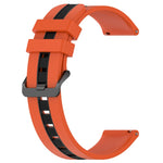 22mm Vertical Two-Color Silicone Watch Band, For Xiaomi MI Watch S2 42mm, For Xiaomi MI Watch S2 46mm