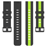 22mm Vertical Two-Color Silicone Watch Band, For Samsung Galaxy Watch3 45mm, For Samsung Galaxy Watch 46mm, For Samsung Gear S3 Classic, For Samsung Gear S3 Frontier